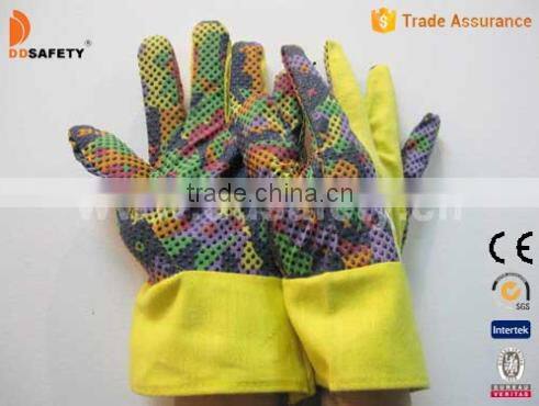 Rainbow Dots Gardening Worker Gloves