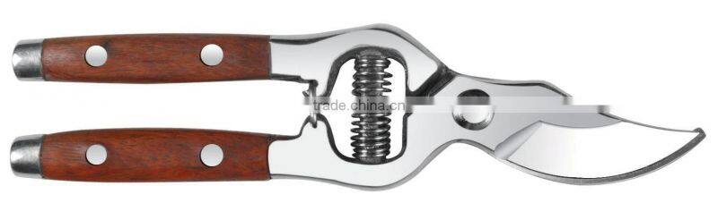 Professional bypass cutter / Garden tool /Garden shear with wooden handle