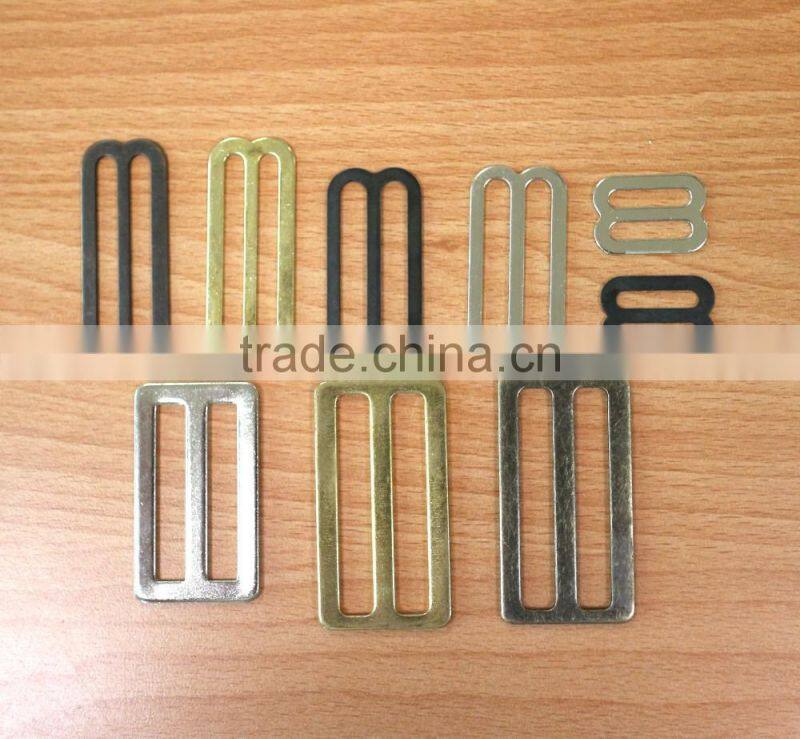 Nickel Plate 1 inch Fashion High Quality Metal Suspender Clip with plastic teeth inside for garment
