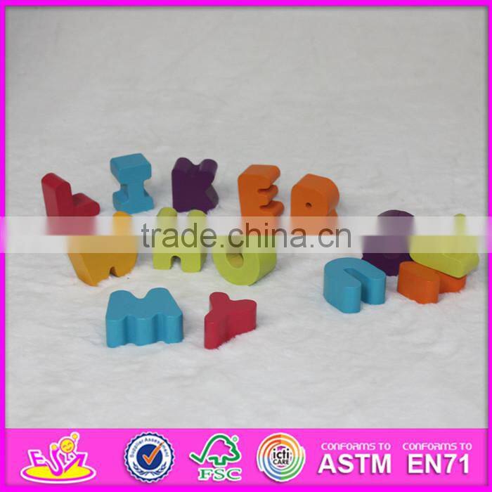 2016 New fashion kids literacy wooden brain teaser puzzles W14B070