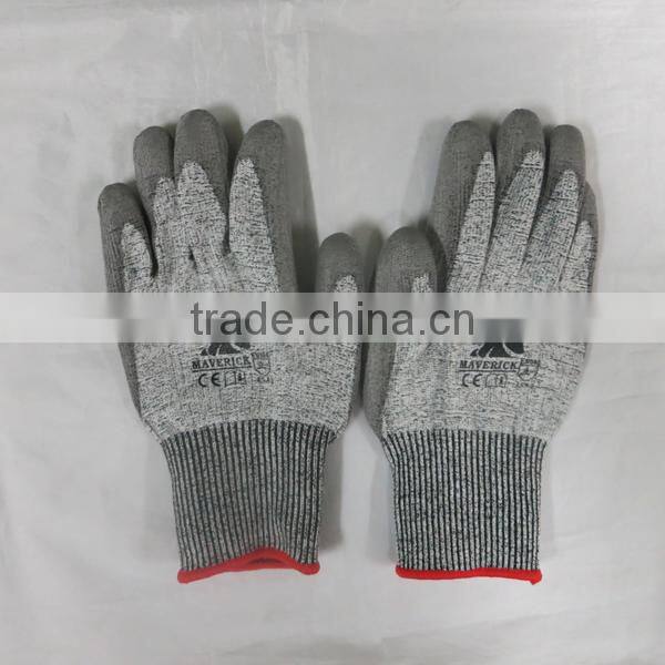 High Quality PU Coated Cut Resistant Gloves