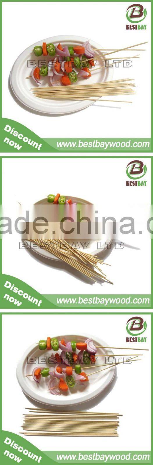 3.0X200mm chicken wholesale grilling bamboo bbq skewers