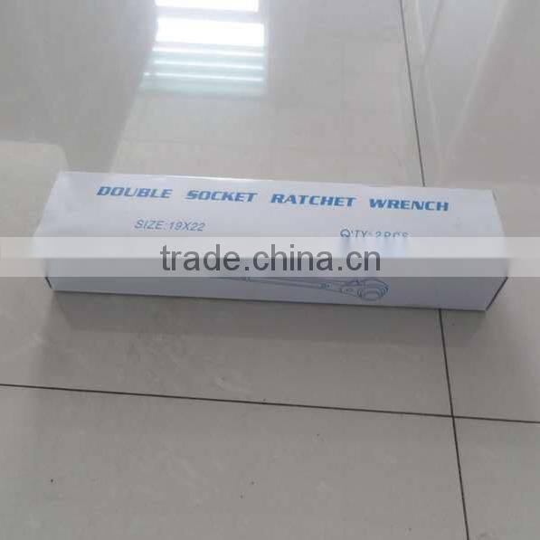 Chrome Vanadium Steel 19/21mm Podger Ratchet Spanner