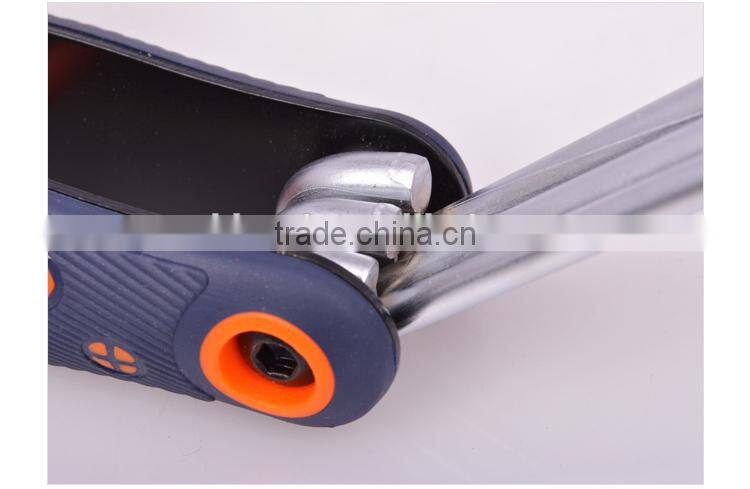 8 PCS folding hex key wrench set