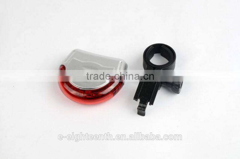 2016 hot Cycling Bicycle Bike 5 LED Red Rear Tail Back UFO 180 Round Warning Lamp Light