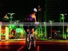 Bike Bicycle Laser Beam 5 LED Rear Tail Light
