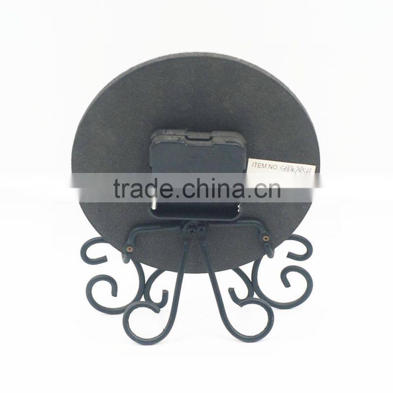 2017 New trandition design wood metal crafts table & desk top use decorative small clocks