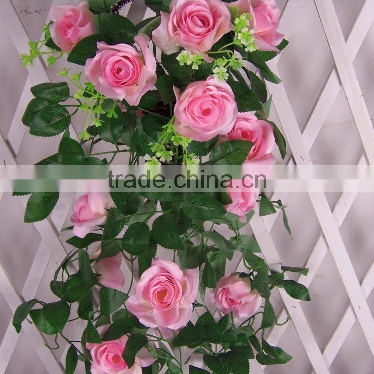 artificial rose flower vine for dec