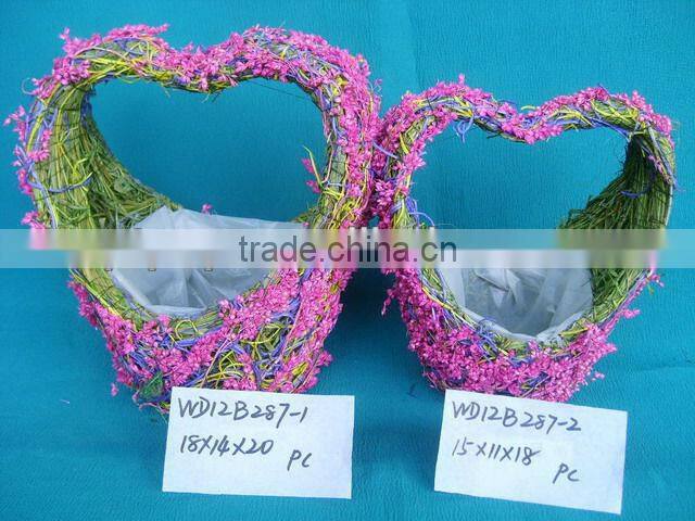 Handmade Decorative Garden Flowerpot with handle