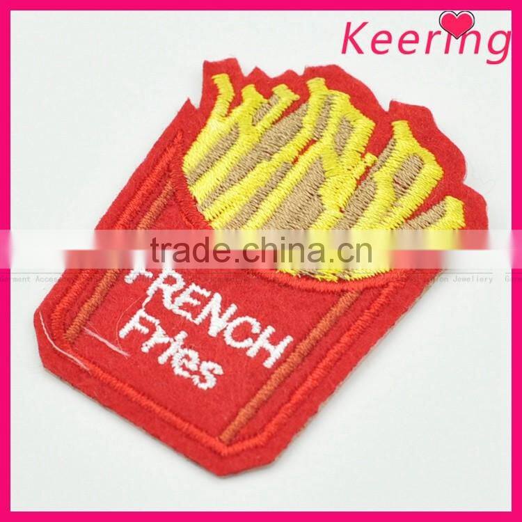 New Design Pretty French Fries Embroidery Patch Fabric Craft WEF-175