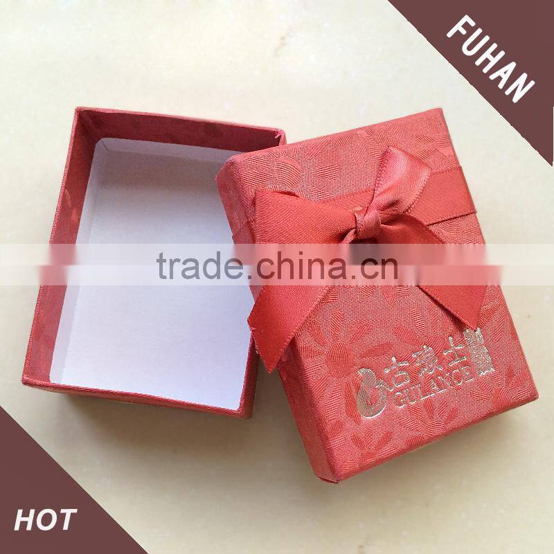 custom luxury paper gift cardboard packaging box With Ribbon