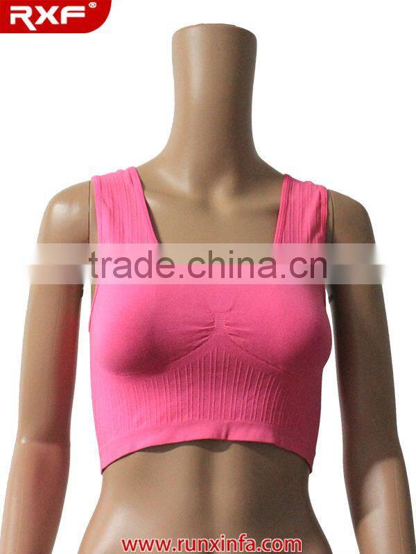 Fitness genie bra with removable pad wholesale China factory