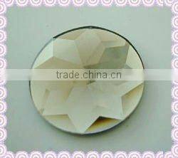 round shaped flat crystal mirror beads for wall decoration