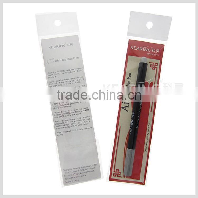 Kearing Brand white erasable marker for dark fabric garment design marking 1pcs per blister card packing #AW10