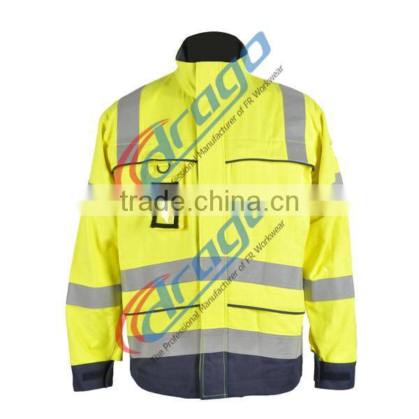 EN 11611 permenent fire resistant anti-static Modacrylic clothing