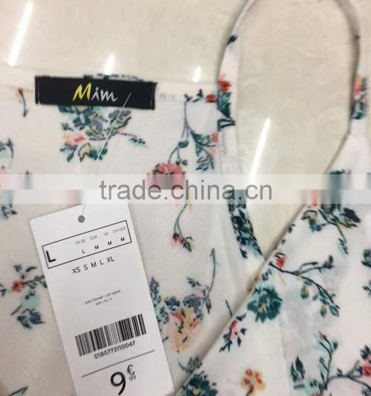 Yiwu surplus inventories women fashion sexy flower printing tank top