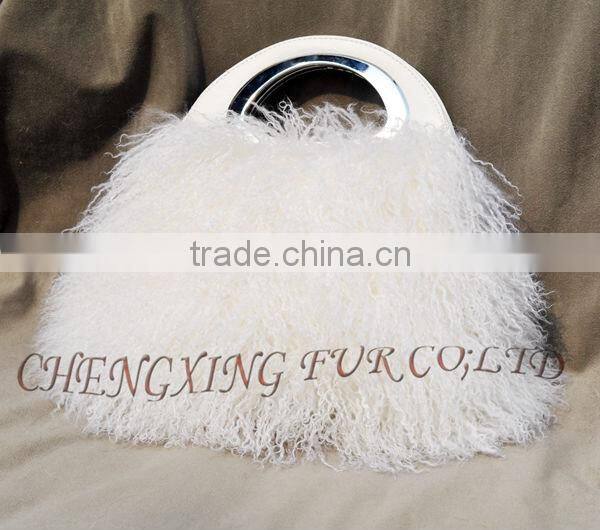 CX-H-51 Genuine Mongolian Fur Womens Handbags
