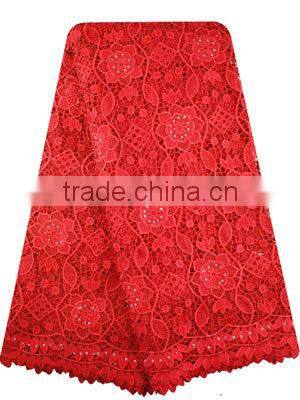 2016 African Wedding Dress Guipure Lace With Stones CP0118