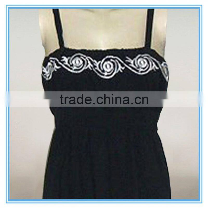 2016 Latest African Bazin Hand Embroidery Design Dress For Girls Ethnic Dress