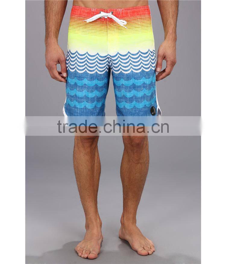 A frame wave printed custom mens swimwear and beachwear boardshorts