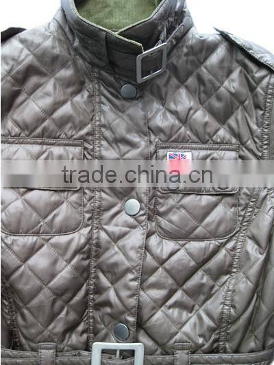 Warm male & female winter quilted jacket coat