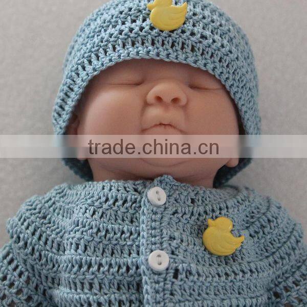 100% Cotton Free Crochet Sweater Baby Pattern