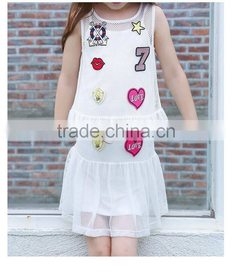 Tinta Roriz New Kids Dresses T16319 Summer Girls's Dress with Camisole 2pcs Casual Girls Dress Set Wholesale