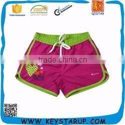 Wholesale Cheap Beach Short Girl 100% Polyester Swim Short Custom