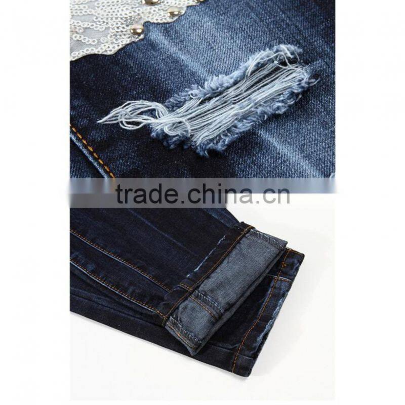 Men Slim Fit Shorts Jeans Summer Cool Pants