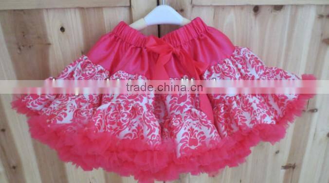 Fashion baby girls party dance pettidress with girls chevron cheap made maxi seaside fashion chevron fabric long pettiskirts
