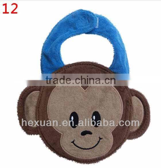 61 New designs stocked or OEM, Cotton Lovely Cartoon Animal Baby Bibs