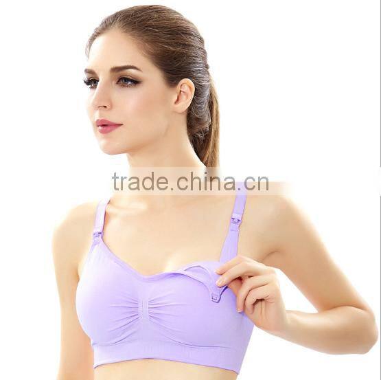 Cotton Seamless nursing bra for pregant woman OEM high quality