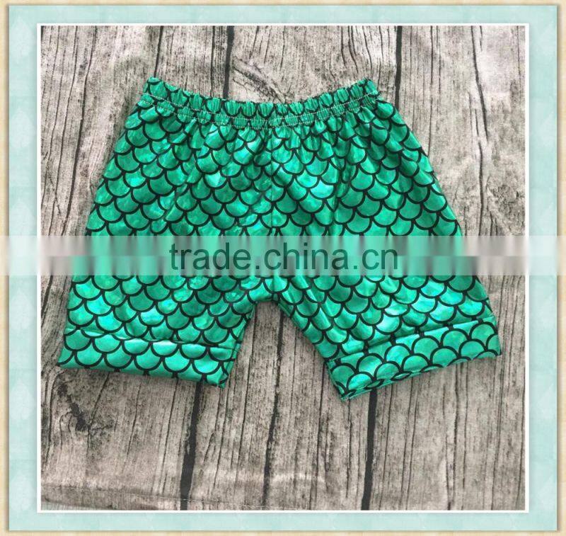 2017 new style baby green scale design summer casual swim shorts