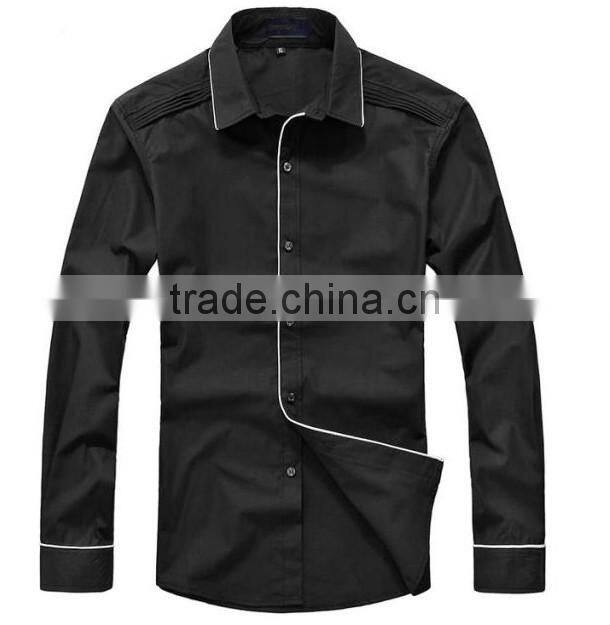 100% Cotton grey color slim fit stylish casual long sleeve fashion man Shirt