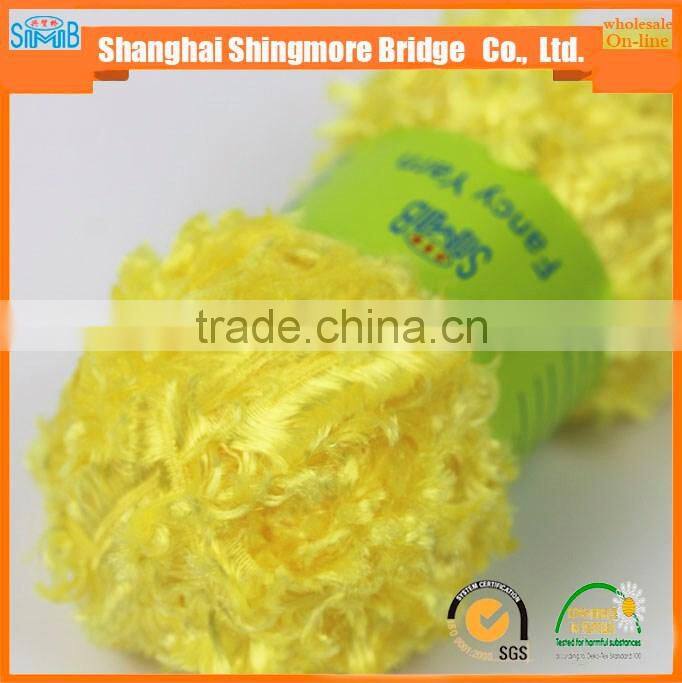 China fashion yarn manufacturer hot wolesale high quality lurex feather knitting yarn with competitive price