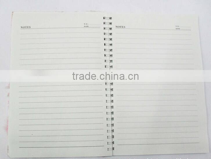 novel custom cartoon plush cover notebook diary