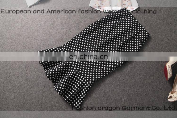 Black Charming Fishtail Cotton Splicing Fiber Printed New Look Slim Maxi Skirt
