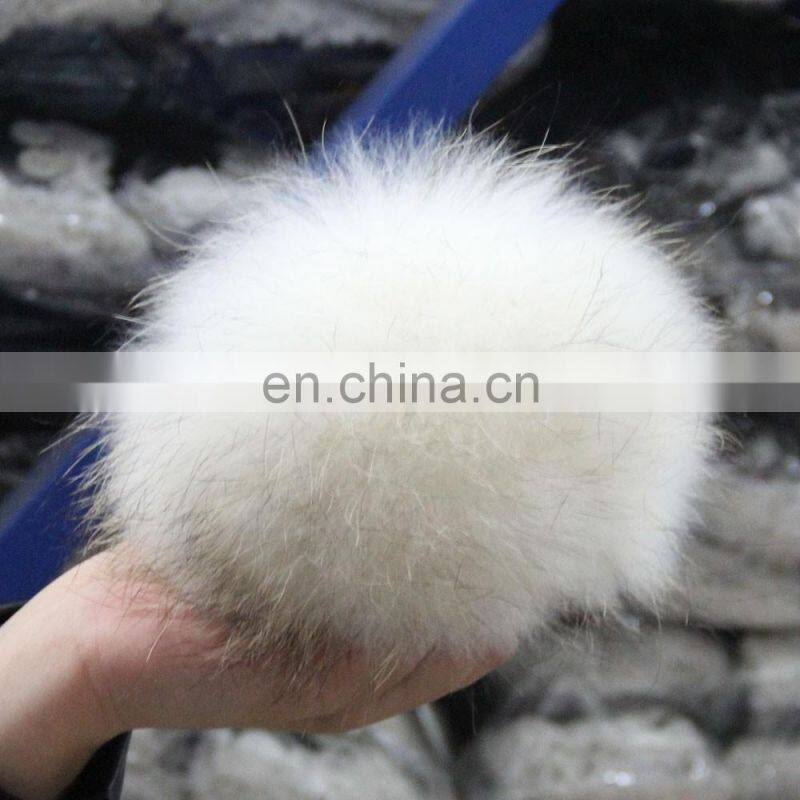 Chinese Factory Wholesale Colorful Real Raccoon Fur Pom Poms