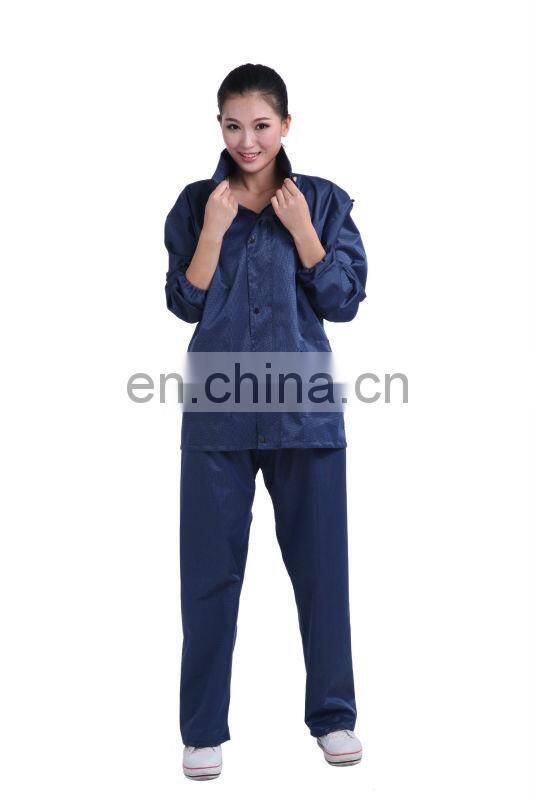 vinyl with PVC/PU coating woman rainwear