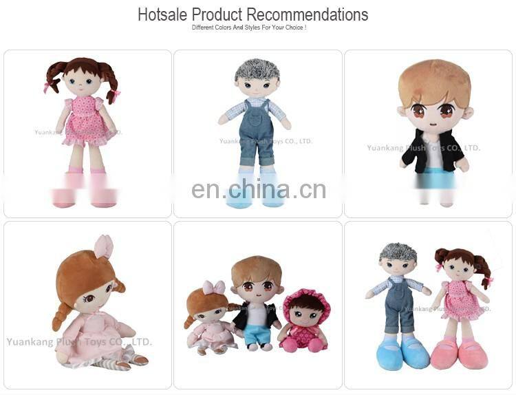 Pink Flower Cloth 11 inch Mini Plush Baby Dolls for Kids