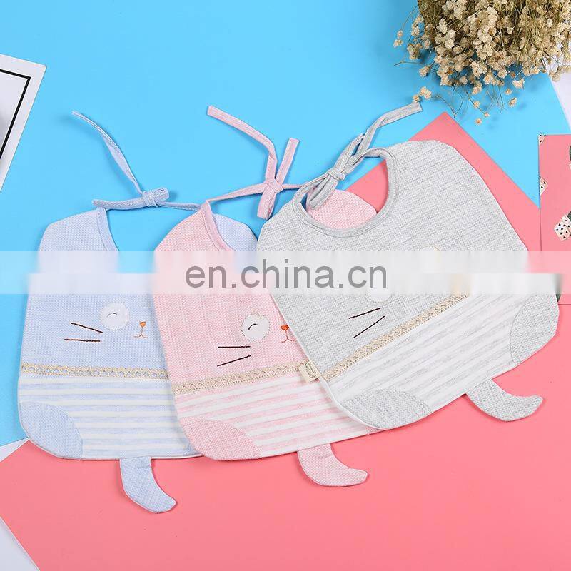 Summer fashion cute baby bandana bib soft animal baby drool bib