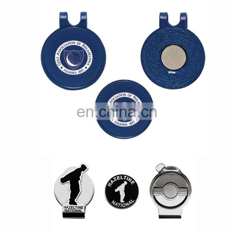 Hot selling unique modelling trade assurance metal mterial golf hat clip make in China