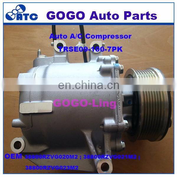 TRSE09 Auto A/C Compressor for H onda OEM 38800RZVG020M2 ; 38800RZVG021M2 ; 38800RZVG023M2