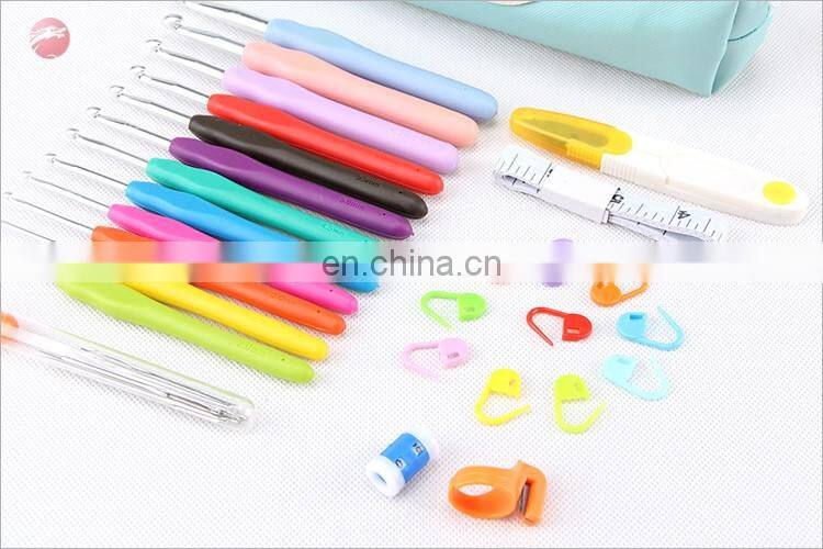 Custom packaging steel crochet hook set crochet hook doubl