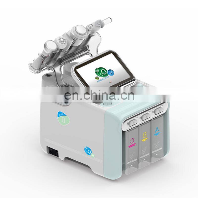 Newest model H2O2 hydrogen oxygen small bubble facial machine for sale