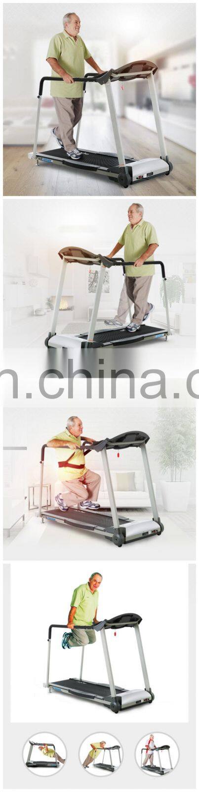 Life fitness body strong electric walking treadmill for old man with belt and handrail home gym fitness