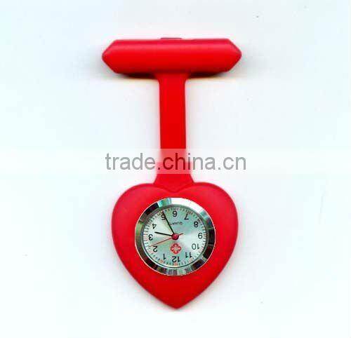 New design vogue silicone rubber nurse watch with various colors