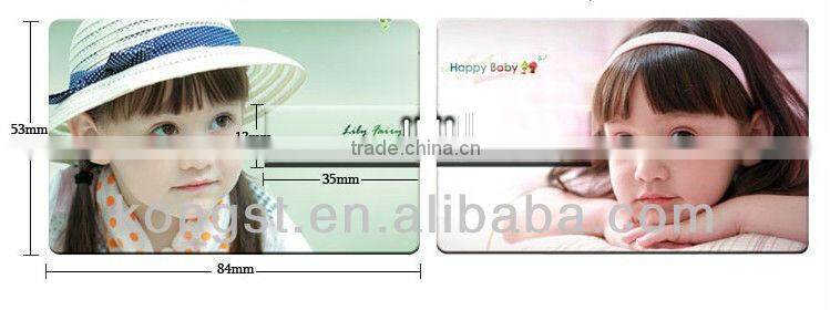 Clear Custom LOGO Printing Businss Gift Card USB Flash Memory Stick