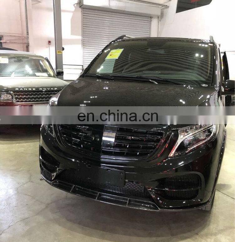 W447 body kits fit for V-class W447  Eurocar w447 kit PP material front bumper side skirts rear bumper and front grille