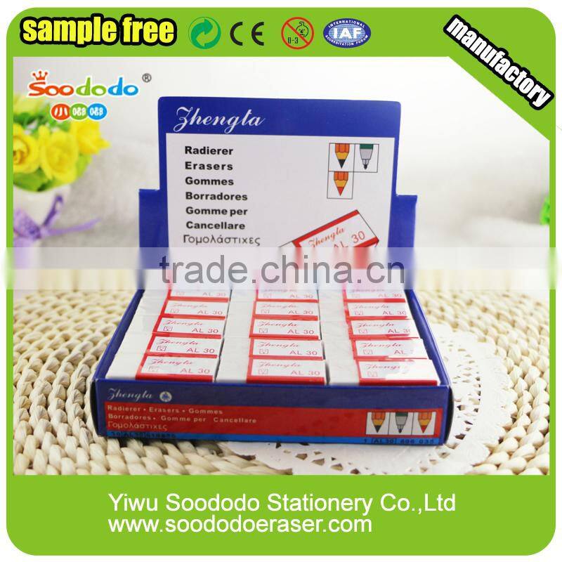 White soft hexagon eraser school product